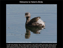 Tablet Screenshot of helensbirds.com